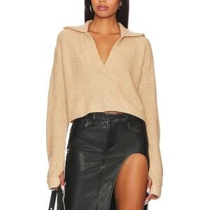 L'Academie x 'Marianna' Tan Harley Knit Pullover Size S